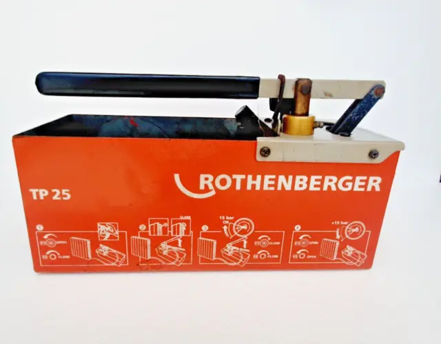 ROTHENBERGER TP25 Idrostatica Test Pompa 25 BAR / 363 Psi, Hydra per Testare #1