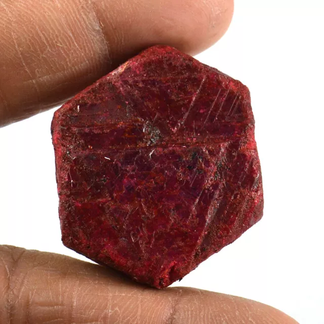 175 Ct Beautiful Natural Red Ruby Rough Earth Mined Corundum Gemstone