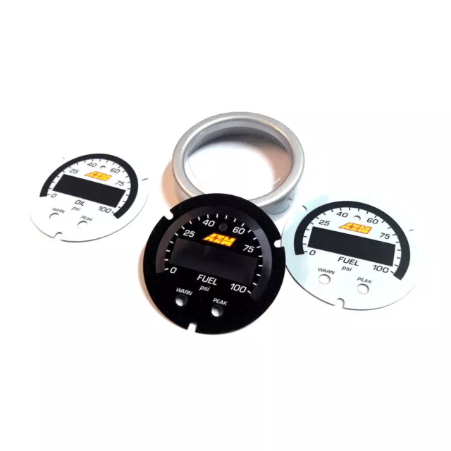 AEM X-Series 100 PSI/7 BAR Digital Oil/Fuel Pressure gauge Accessory Kit PN:3...