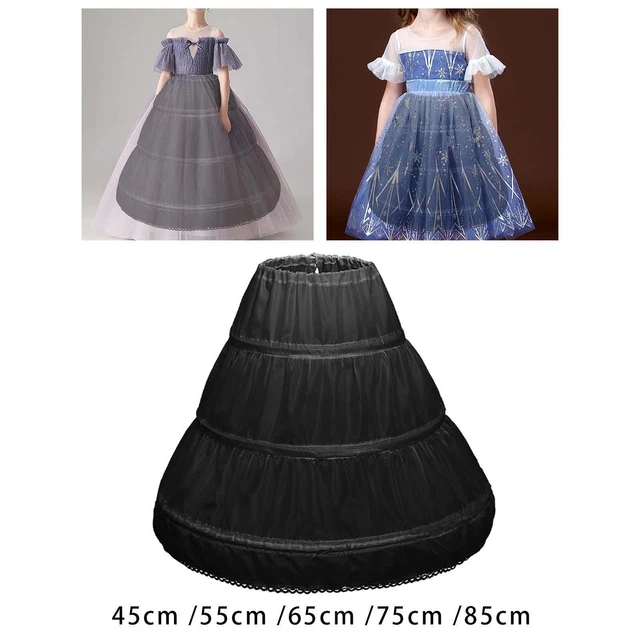 Jupon à 3 cerceaux pour filles, jupon médiéval, sacoche, sous-jupe pour