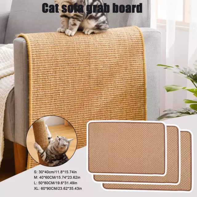 Katze Sisal Katze Kratzbrett Isomatte Sofa Stuhlschutz Anti-Grab Langlebig F7Y4