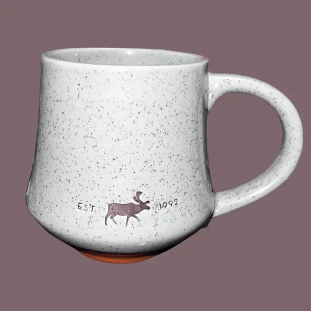 Caribou Coffee Stoneware Speckled Glaze 16oz Coffee Mug EST 1992