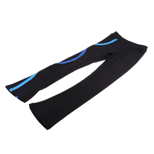 Collants De Patinage Pantalon Rayé En Spirale Pantalon De Skate Skinny Bleu 3