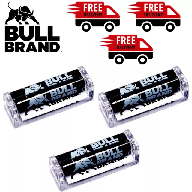 3 x Bull Brand Regular Original Plastic Cigarette Rolling Machine  Roll 6mm