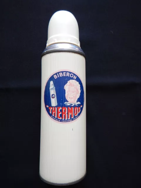 Ancien Biberon Thermos - Vintage - Annee 55/60 - Bebe - Publicitaire