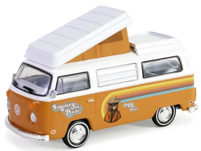 Camion De Pompiers Volkswagen T2 (Type 2) - Maisto 1/60 Avec Sons Et Lumières - Neuf