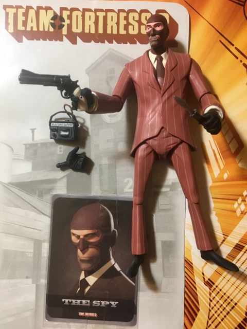 NECA TEAM FORTRESS 2 RED SPY COMPLETE with Card Code and