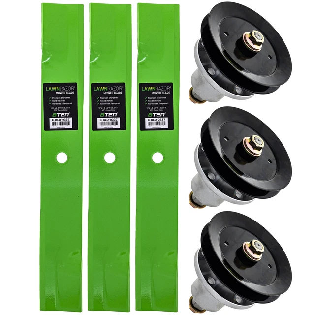 8TEN BLADE SPINDLE Kit for Exmark Lazer Z HP 1654586 1036580 52Inch