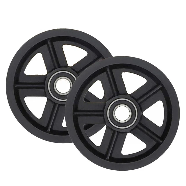 2x Sliding Barn Door Hardware Rollers Door Pulley Wheel Hanging Rail Roller-Pack