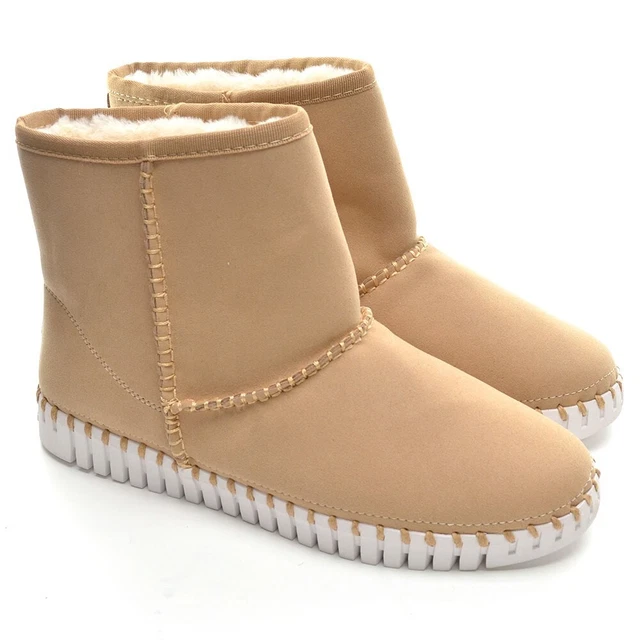 Ladies Ilse Jacobsen Tulip Faux Fur Lined Boots 40 / 9.5 Latte Shoes New in Box