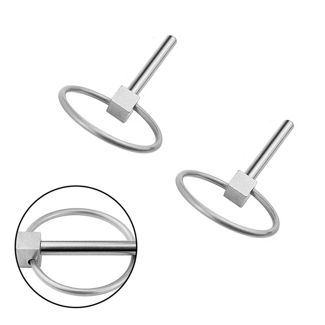 2pcs 4.5mm Acier Inoxydable Marine Hardware Ressort Sécurité Arrêter Rechange