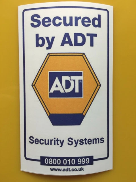 Pegatina exterior ADT para caja de alarma antirrobo pegatinas maniquí oficina ventana hogar