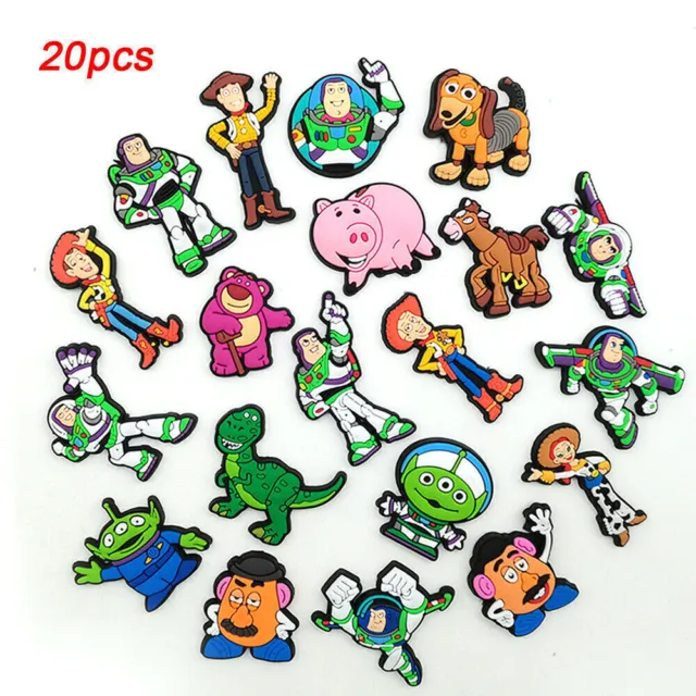 Buzz Lightyear Toy Story Charms Cartoon Accessories Jibbitz for Croc Shoes 20PCS