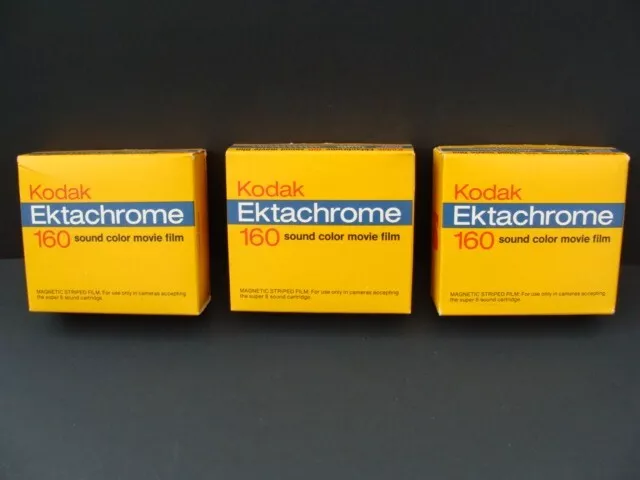 Sealed KODAK Ektachrome 160 Sound Color Movie Film Type A Super 8 Cartridge 1981