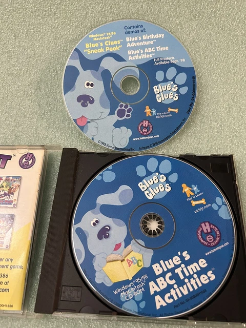 Nick Computer Game Activity BLUE'S CLUES ABC Time Activities PC Computer Game Nick Jr. Preschool ...