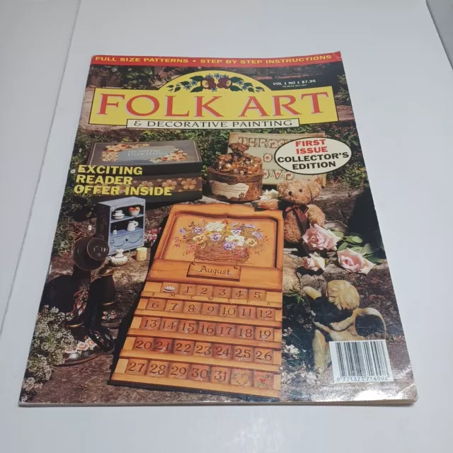 Folk Art & Decorative Painting Craft Magazine, Vol 1 No1 Collector's Edition
