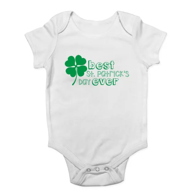 St Patrick's Day Baby Grow Vest Best St Patricks Day Ever Bodysuit Boy Girl Gift