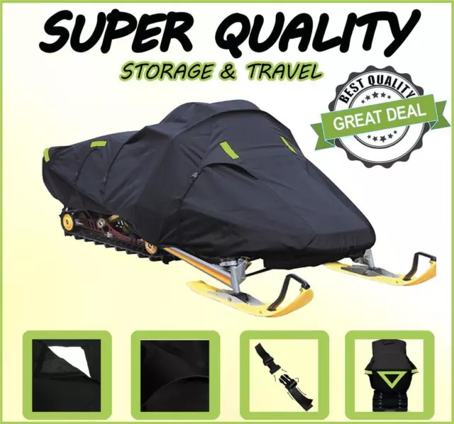 Black Snowmobile Cover fits Models: Polaris 700 XC Deluxe 1999 2000 2001