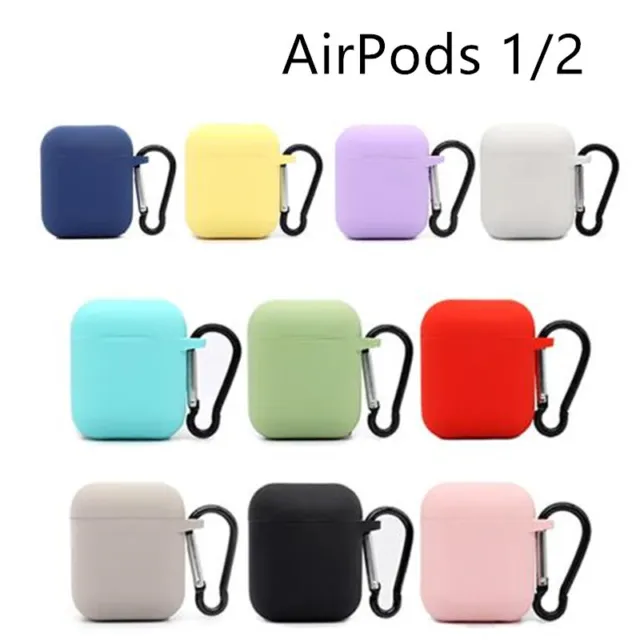 Cover Custodia per Auricolari Apple AirPods 1 2 Protettiva in Silicone