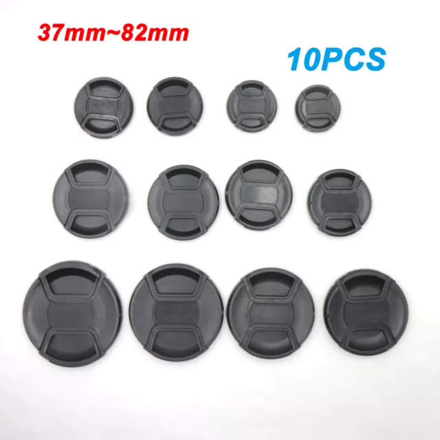 37mm ~ 82mm 10X Snap-on Camera Front Lens Cap Cover for Canon Leica Nikon Sony