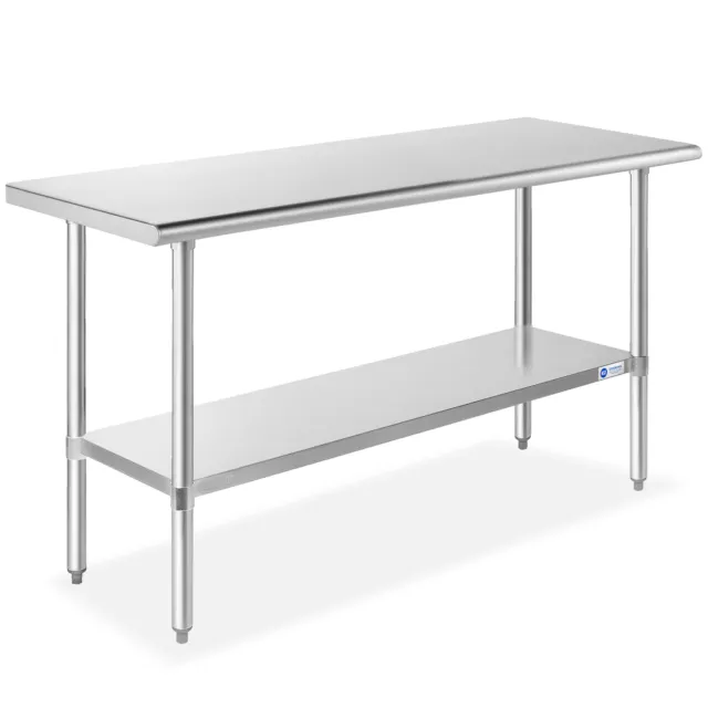 Commercial Stainless Steel Kitchen Food Prep Work Table - 60" x 24"