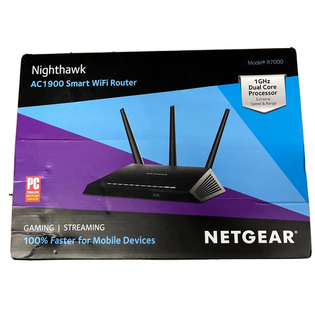 NETGEAR R7000-100PAS Nighthawk AC1900 1300 Mbps Wireless AC Router