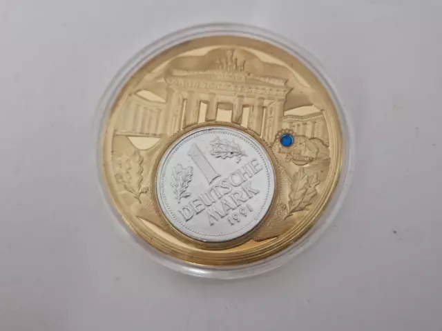 Germany  1 Deutsche Mark 1991 G In Medal European Currencies