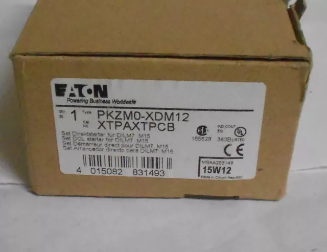 Eaton Set Dol Starter For Dilm7 M15/ Pkzmo-Xdm12. / Xtpaxtpcb