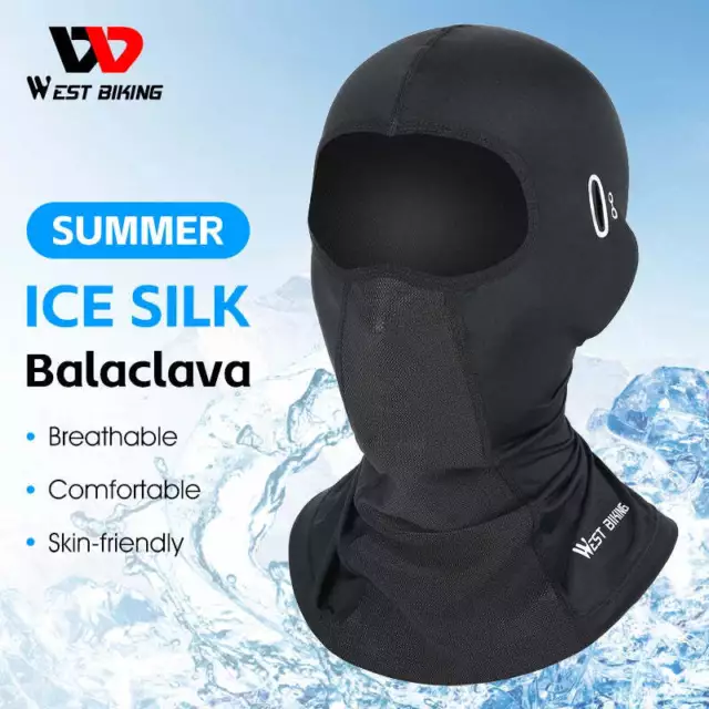 WEST BIKING SUMMER Cool Balaclava Hat Breathable Cycling Cap Outdoor ...