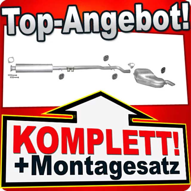 Auspuff für VOLVO V70 II & XC70 I 2.4 T 2.5 T 2.4 D D5 Auspuffanlage