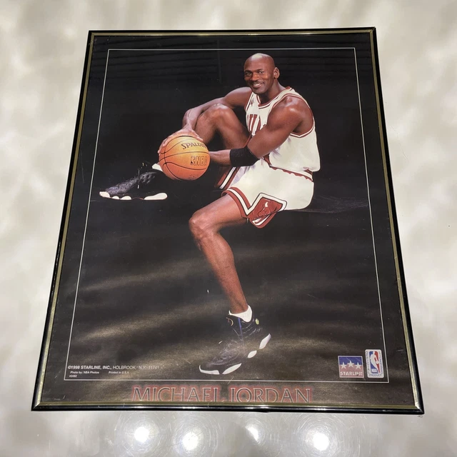 VINTAGE 1998 MICHAEL Jordan Chicago Bulls Starline Poster 16