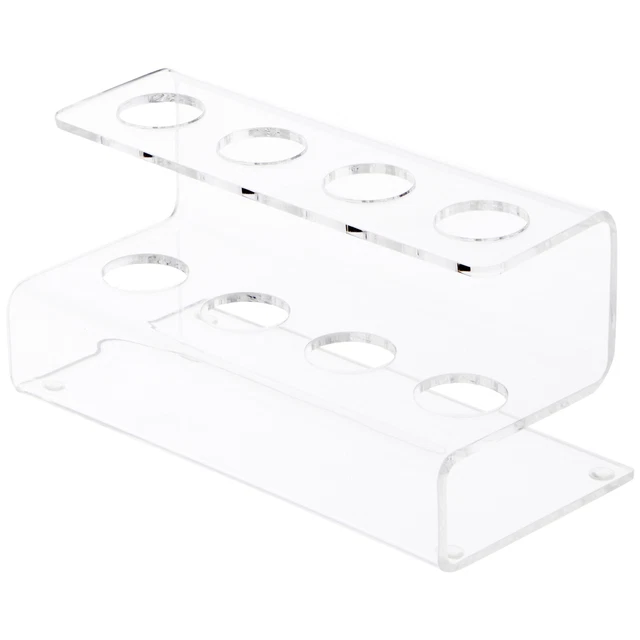 Plymor Acrylic Flatware Display Stand, 3.25" H x 5.75"W x 3"D (Holds 4 Utensils)