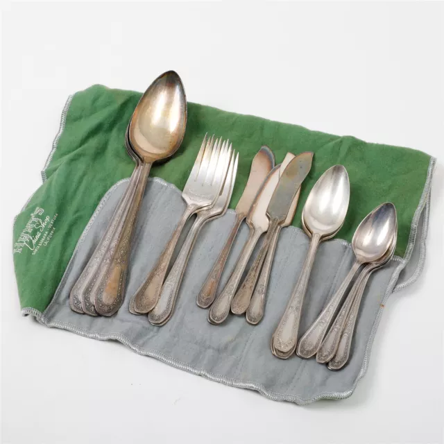 20-Piece Community Silverplate Hampton Court Flatware Utensils Place & Serving