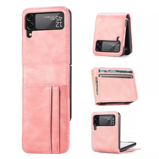 Etui Coque pour Samsung Galaxy Z Flip3 5G, Téléphone Portable Sac Clapet Étui