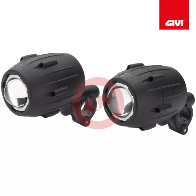 Givi S310 Coppia Fari Faretti Trekker Lights Luce Alogena Universali Per Moto