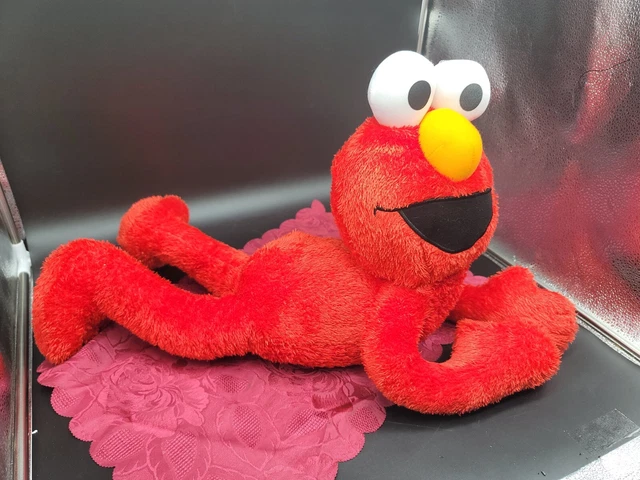 Fisher Price Elmo Laying Sesame Street Muppets Red Plush Doll 22" Tall 2017 4