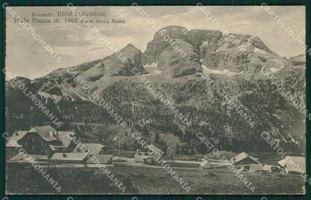 Bolzano Braies Prato Piazza cartolina QZ8425