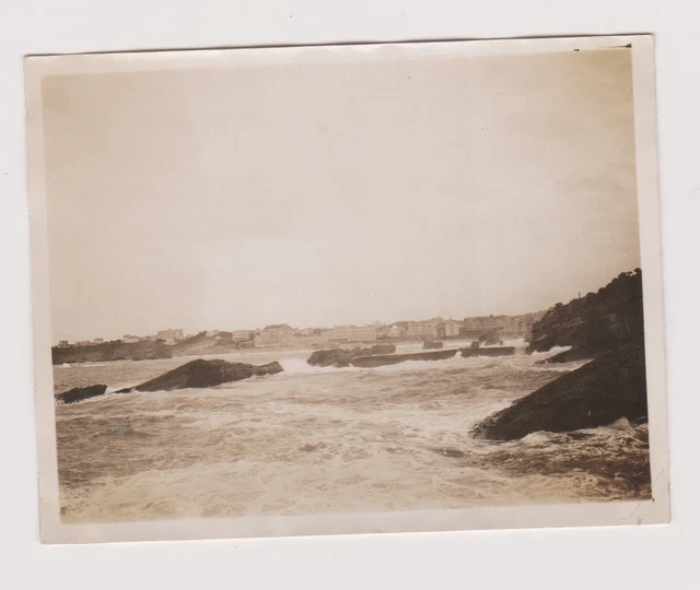 Photo Vintage Paris 1905 - Jeux De Pelote Basque, Boulevard Bineau, Tirage Citrate 10x14 Cm