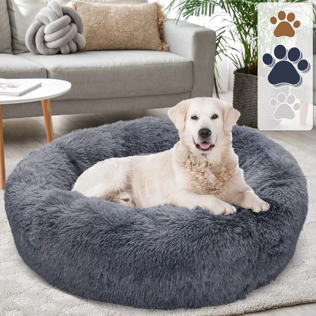 Calming Dog Bed for Medium Dogs - Washable Anti-Anxiety Cuddler Bed (32In)