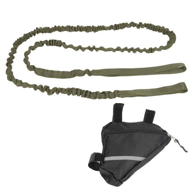 Corda Di Traino Per Bicicletta (verde Militare)Corda Di Traino Elastica Per L'as