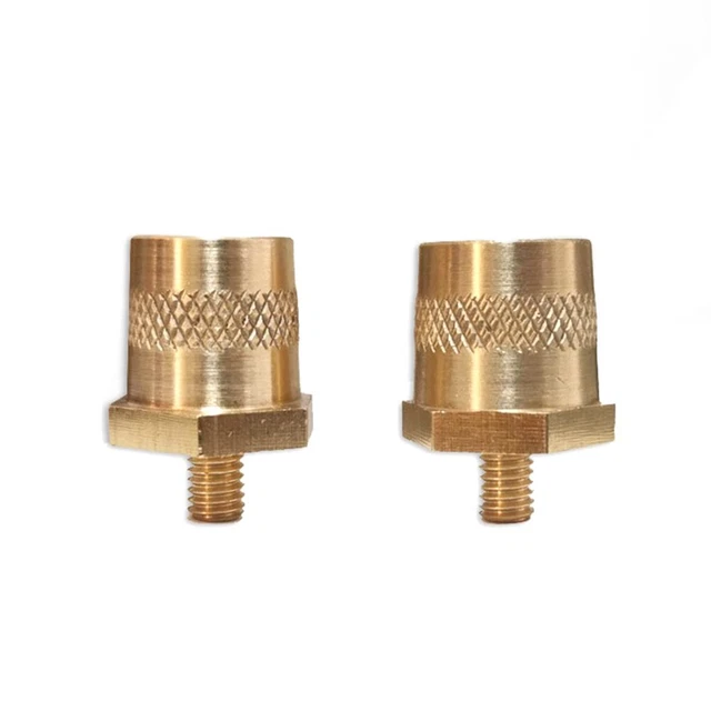 Brass Battery Pile Head Pair with M6/M8 Male Thread Durable and Reliable