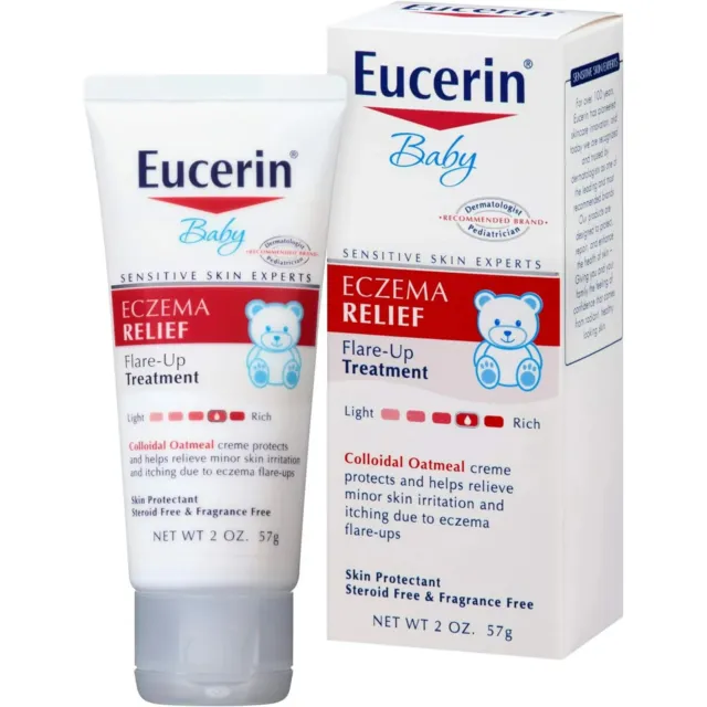 ***Eucerin Baby Eczema Relief - Steroid & Fragrance Free for 3+ Age - 2 oz. Tube