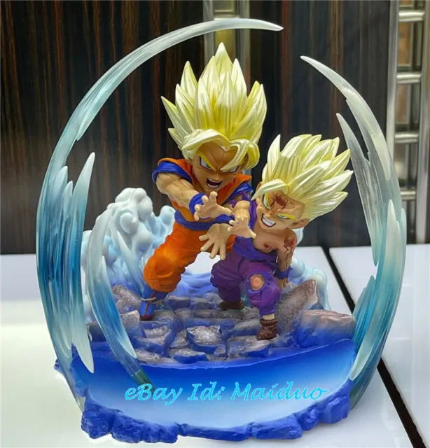 Dragon Ball Z Son Goku & Gohan Resin League Studio Statue Figur Original