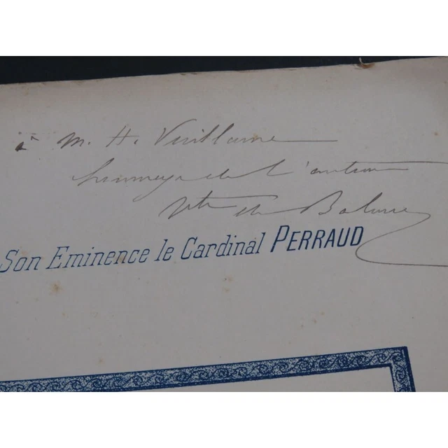 DE BALORRE Vicomte Ave Maria Dédicace Chant Orgue ou Harmonium ca1900 3