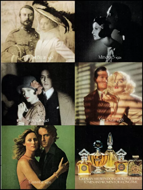 1973 Guerlain perfume cologne men women 5 photos retro photo print ad ads3