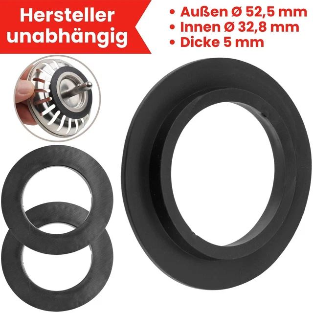 LIPPENDICHTUNGEN SIEBKRBCHEN SPLBECKEN Dichtungsring Abflusssieb ...