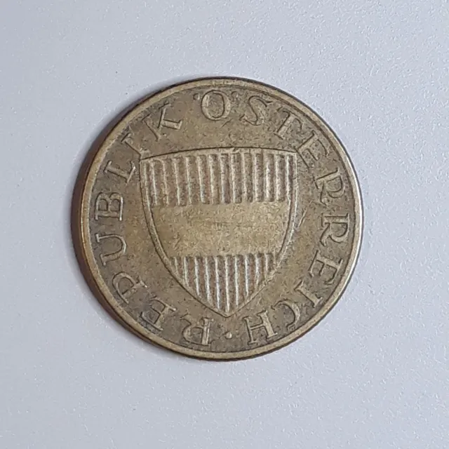 Coin Austria	1965	50 groschen	Second Republic	Aluminium-Bronze (319)