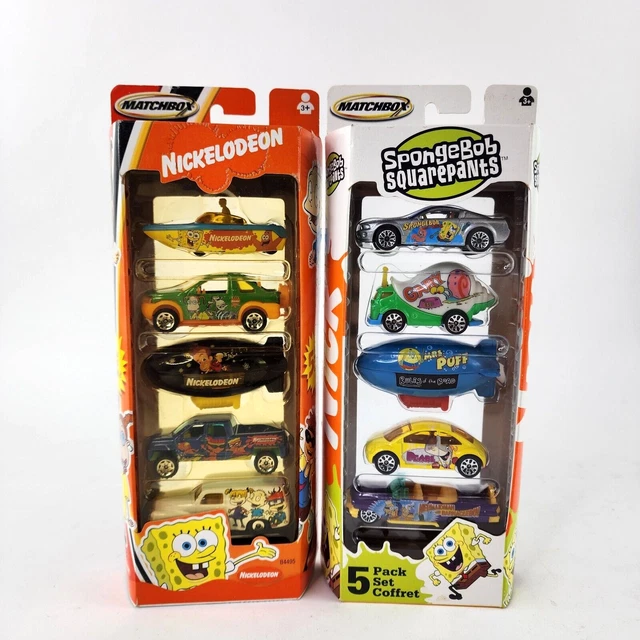 MATCHBOX DIECAST 5 Pack Gift Set LOT 2 Nickelodeon Spongebob Rugrats