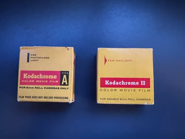 Kodachrome II Exp-1967 & Type A Exp-1962  8mm 25ft sealed