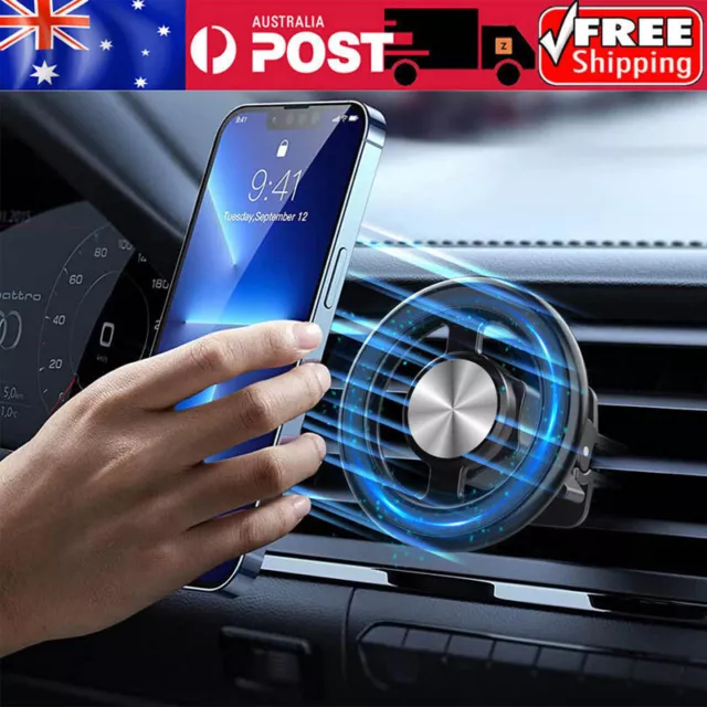 FITS MAGSAFE CAR Mount for iPhone Strong Magnetic Phone Holder Stand Air  Vent AU $15.82 - PicClick AU